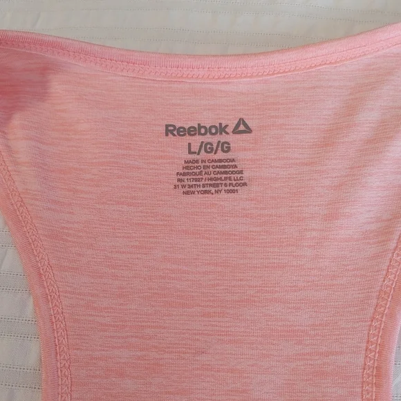 NWT Reebok Women's Peach RacerBack Active Tank - Picture 3 of 12